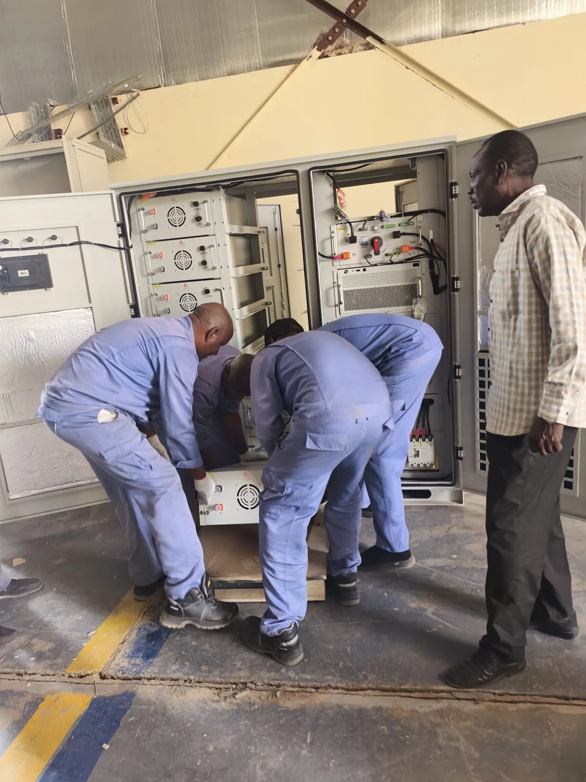 Positioning equipment during installation