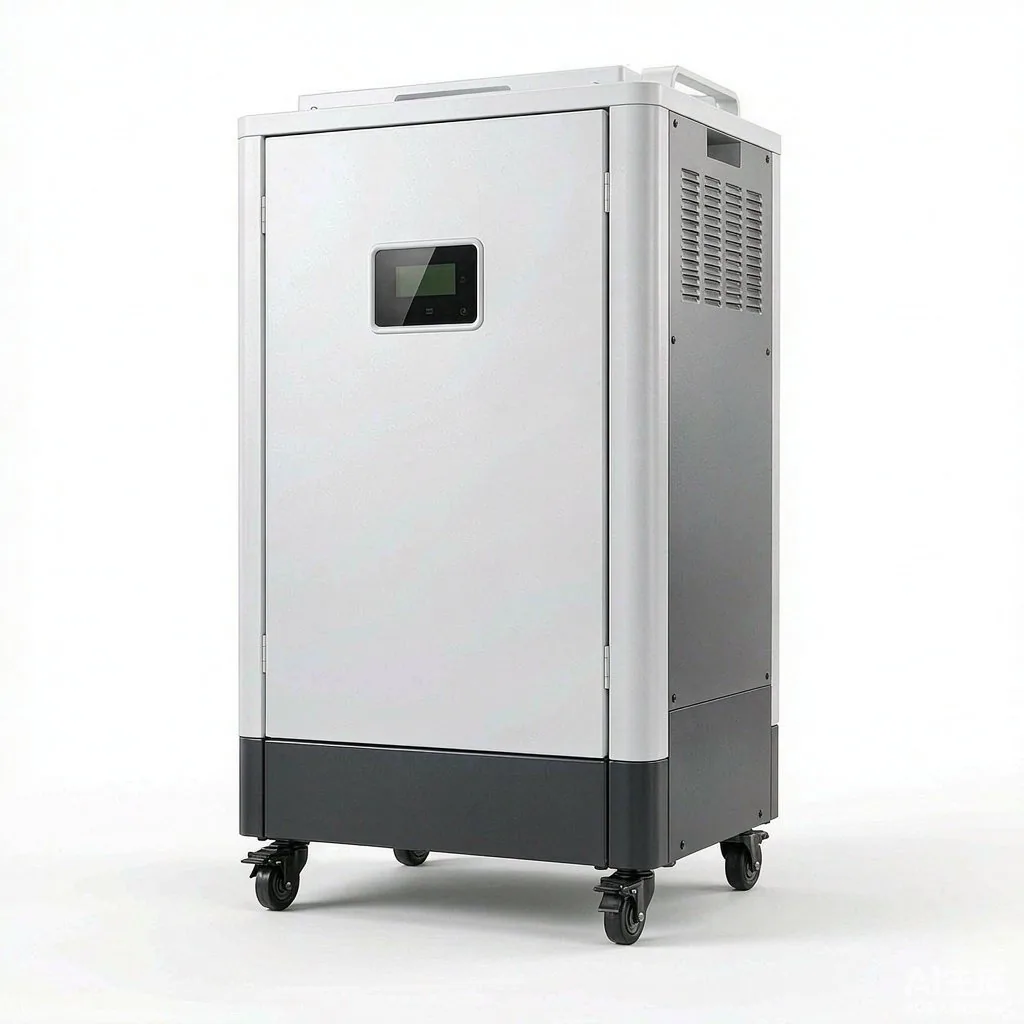 15kW 50kWh all-in-one hybrid unit, front view